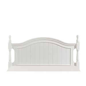 Mobili Classici Bianchi in Legno per Camera da Letto, 1 Letto Matrimoniale in Stile Tradizionale con Testiera e Pediera Uniche, Letti per Bambini - Product Image 5