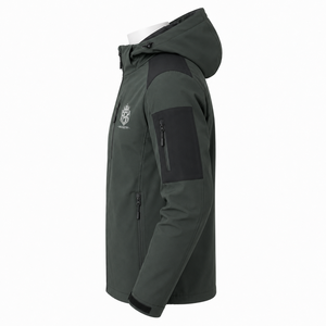 Veste softshell pour homme, confectionnée avec un tissu flexible, intérieur confortable et construction durable, idéale pour la randonnée, les voyages et les sports. - Product Image 5