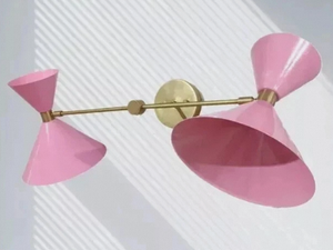 Modern Pink Double Side <b>Wall</b> Lamp Gold Plated Brass Home Decoration <b>Light</b> - Product Image 2