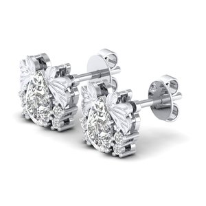 REYES Hot Selling 925 Sterling <b>Silver</b> Moissanite Stud <b>Earrings</b> Luxury Classic Wedding Engagement Gift Screw <b>Back</b> Jewelry - Product Image 3