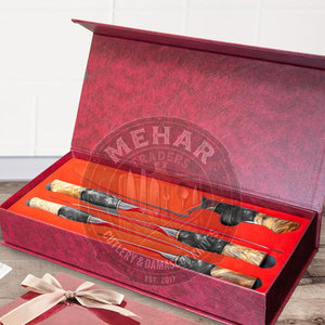 Design Your Product Custom Style Damascus <b>Kitchen</b> <b>Knife</b> Set New Arrival Damascus <b>Kitchen</b> <b>Knife</b> Set - Product Image 6