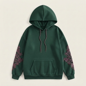 Sweat-shirt à capuche en coton personnalisé avec logo, pour hommes et femmes, décontracté, épais, OEM ODM, surdimensionné, écologique, 500g - Product Image 5