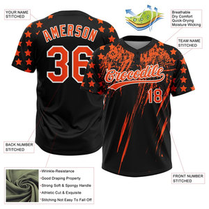 Camiseta de Béisbol Sublimada Personalizada, Transpirable, de Manga Corta, con Estampado de Palmeras, Unisex, para Verano, para Softbol - Product Image 6