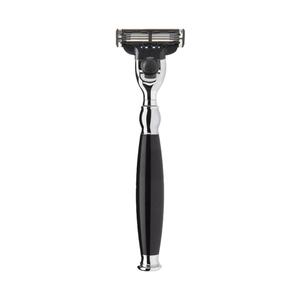 Rasoir manuel à manche en bois, respectueux de la peau, adapté aux peaux sensibles, léger et portable pour les voyages et les activités de plein air. - Product Image 1