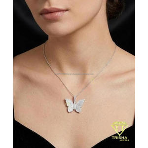 จี้รูปนกสุดหรูจาก Trisha Jewels เงินแท้ 925 ประดับเพชรเลี้ยงในห้องปฏิบัติการ ชุบทอง สไตล์ฮิปฮอป รับรองโดย GIA ผลิตตามสั่ง - Product Image 4
