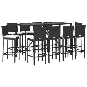 Ensemble de 10 ensembles de meubles de jardin noirs pour terrasse - Product Image 3