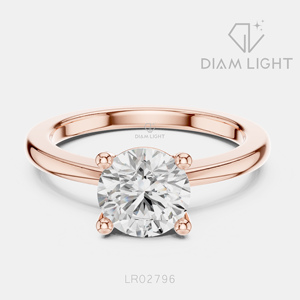 Bague solitaire en or blanc 14 carats, couleur F+, clarté VS+, bague de fiançailles minimaliste, diamant de laboratoire certifié IGI, taille ronde 1,50 carat - Product Image 3