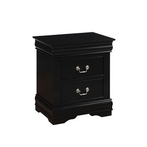 Comodino Louis Philippe in Finitura Nera - Product Image 3