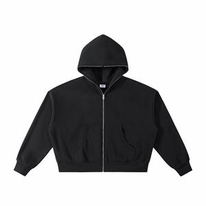 Sweat à capuche unisexe léger en coton pour homme et femme, coupe ample, style vintage, en polaire, séchage rapide, écologique, délavé à l'acide, avec poche - Product Image 5