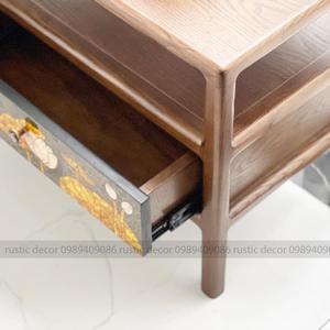 Commercial Grade Modern Traditional Wooden Drawer End <b>Table</b> <b>Adjustable</b> Bedroom Furniture Living Room Hotel Apartment Use - Product Image 3