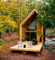 Maison en bois de style moderne, maison préfabriquée en bois