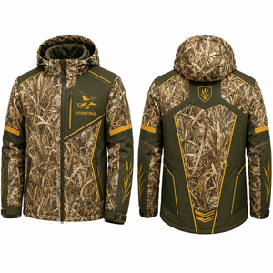 Chaqueta de Caza para Hombre, de Tela Suave, Camuflaje, Manga Larga, Impermeable, para Otoño - Product Image 1