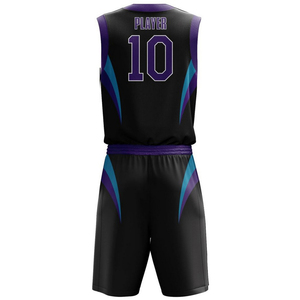 Uniformes de basket-ball en tissu recyclé écologique pour hommes, sublimés, respirants, à séchage rapide, shorts en mesh et maillot - Product Image 3