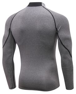 Rash Guard For Gym Training Men MMA Rash Guard Compression Shirt Turtle Neck <b>Long</b> <b>Sleeve</b> Athletic <b>Base</b> <b>Layer</b> Running Cycling Top - Product Image 5