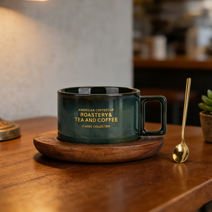 Set di Tazze da Caffè in Ceramica di Lusso Kingze <span class=keywords><strong>con</strong></span> Logo Personalizzato, Design Moderno, Tazze da Tè in Porcellana <span class=keywords><strong>con</strong></span> Confezione Regalo - Product Image 2