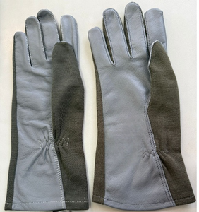 Solid Color Flight Pilot <b>Gloves</b> Fire Resistant Palm Protection Tactical Flight <b>Gloves</b> Long Cuffs Smooth Aviation <b>gloves</b> for Men - Product Image 1