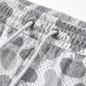 Shorts de sport décontractés pour hommes, respirants, à logo frontal uni, taille mi-haute, avec cordon de serrage, séchage rapide, pour la gym et la course, avec poches - Product Image 5