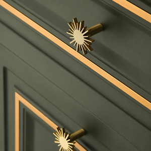 Handcrafted Solid Brass Half Moon Textured <b>Cabinet</b> <b>Knob</b> Modern <b>Gold</b> Drawer Pull Wardrobe Door Handle Furniture Hardware - Product Image 4