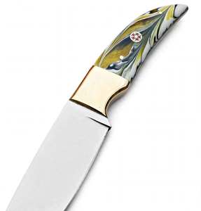 Herramienta utilitaria para exteriores de acero al carbono forjado a mano con mango de resina y refuerzo de cobre. - Product Image 3