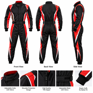 Traje de Carreras de Karting Personalizado con Logotipo, Impresión Digital, Transpirable, de Secado Rápido, Alta Calidad, Aprobado por CIK/FIA, para Hombre, Servicio OEM, Poliéster/Algodón - Product Image 1