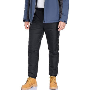 Pantalon de neige décontracté en toile pour homme – Hiver, chaud, isolé, utilitaire, matelassé, coupe-vent, écologique, léger – Idéal ski et camping - Product Image 5