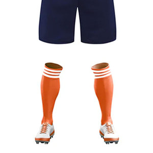 Conjunto de Camiseta de Fútbol Degradada para Hombre, Naranja, Cuello en V, Manga Corta, Poliéster que Absorbe la Humedad, Uniforme Deportivo para Todas las Temporadas - Product Image 4