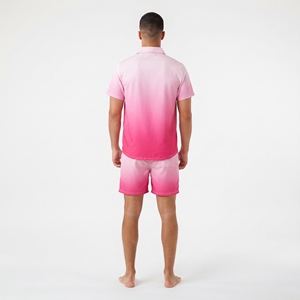Men's Printed Sublimation <b>Button</b> <b>Up</b> <b>Shirt</b> and <b>Shorts</b> Set <b>Short</b> <b>Sleeve</b> Casual Beach Summer Vacation Loungewear - Product Image 6