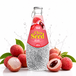 Boisson aux fruits exotiques fraîchement pressée à faible teneur en gras, saveur fraise, 290 ml, bouteille en verre, fabricant vietnamien ODM/OEM - Product Image 1
