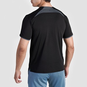 T-shirt de performance supérieure à coupe classique, respirant, en coton pour l'été, fabrication OEM - Product Image 6