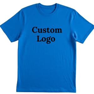 Camiseta de manga corta de algodón de color liso para hombre - Product Image 4