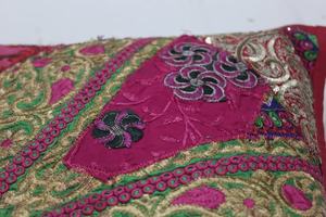 Funda de cojín hecha a mano Khambadiya Patchwork funda de cojín sofá decoración Boho tela de algodón - Product Image 5