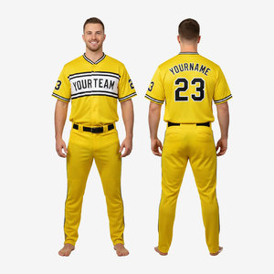 Uniformes de baseball 100 % polyester OEM, personnalisez votre propre tenue de sport pour adultes avec impression par sublimation - Product Image 1
