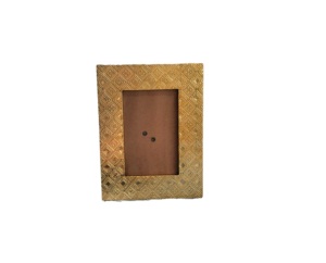 กรอบรูปโลหะทรงสี่เหลี่ยมผืนผ้า สีฟ้าเทา ลายเส้นเรืองแสง - Product Image 3