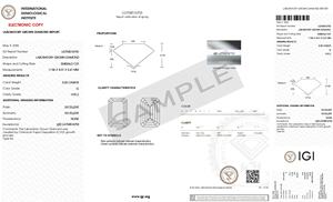 Diamant Solitaire de 5,05 carats, taille émeraude, cultivé en laboratoire CVD, 11,86 mm, couleur G, pureté VVS2, haute clarté, certifié IGI, bijoux fins - Product Image 2