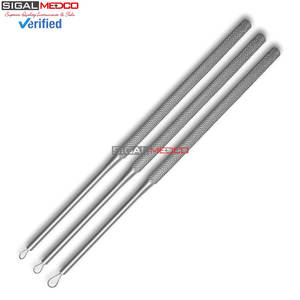 Kit de nettoyage d'oreilles professionnel en acier inoxydable, certifié CE, réutilisable et sûr, pour l'élimination manuelle du cérumen de qualité médicale - Product Image 2