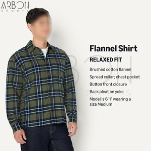 Bon Fournisseur, Nouvelle Collection : Veste Décontractée Premium pour Homme en Flanelle Douce à Carreaux avec Boutons et Poches Avant - Product Image 4