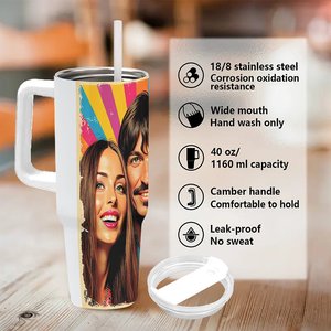Personalized <b>Insulated</b> Tumbler 40oz Stainless Steel Travel <b>Mug</b> Yoga Studio Wellness Retreats - Product Image 5