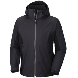 Veste coupe-vent imperméable en toile de nylon extensible de haute qualité, personnalisable, pour l'escalade et la randonnée, col montant, OEM - Product Image 6