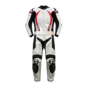 Traje de Motociclismo Personalizado de Cuero Vacuno/Canguro para Hombre, Mono de Una Pieza, Traje de Piloto, OEM, con Protección CE - Product Image 1