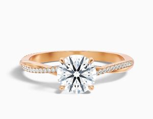 Round Cut Moissanite <b>Ring</b> 925 Sterling Silver White Gold Plated Engagement <b>Ring</b> Minimalist <b>Dainty</b> Promise <b>Ring</b> Wedding Jewelry - Product Image 1