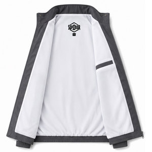 เสื้อแจ็คเก็ตกันลมน้ำหนักเบาสำหรับผู้ชาย OEM ODM กันน้ำได้ เหมาะสำหรับกิจกรรมกลางแจ้ง ออกกำลังกาย วิ่ง และสวมใส่ลำลอง ขายส่ง - Product Image 6