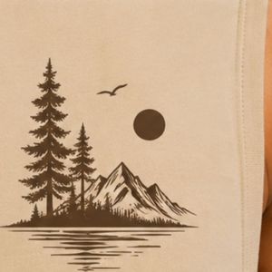 Beige Men Sleeveless Tank Top Nature Mountain Print Design Casual Summer Vest Gym Fitness Workout Muscle Shirt Cotton <b>Athletic</b> - Product Image 6
