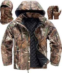 Vêtements de camouflage réfléchissants pour la chasse en plein air, uniforme tactique, veste à coque dure - Product Image 2