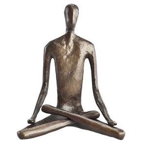 Premium Aluminum Yoga Sculpture Decorative Meditation Figurine For Contemporary Home Decoration Use - Product Image 6