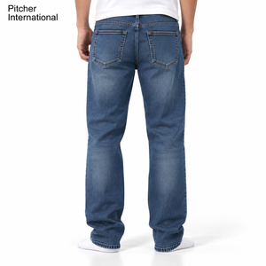 Wholesale <b>Mens</b> Black Jeans <b>Stretch</b> Denim Custom Branding Low MOQ for US Online Retailers Bulk Jeans Supplier - Product Image 4