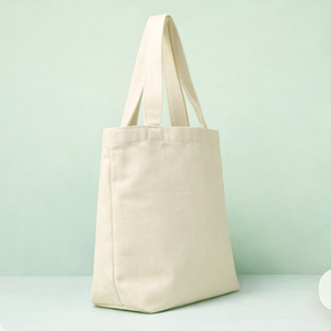 Sac fourre-tout en toile de coton personnalisé grand format pour courses, avec poignée longue pour femme - Product Image 2