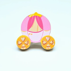 Poignées de tiroir et de placard en bois de pin faites à la main, style carrosse de princesse, durables, faciles à installer, multicolores pour enfants - Product Image 4