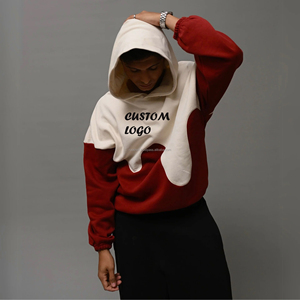 Hoodie unisexe à fermeture éclair, imprimé numérique effet goutte d'eau, 100% coton molletonné respirant, avec poches, idéal pour l'hiver - Product Image 5