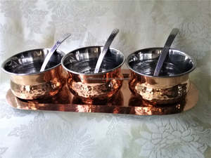 Cuencos para servir, cuencos, ensaladas y platos, accesorios de cocina, tazón de servicio de acero inoxidable con soporte de latón de diseño de serpiente - Product Image 4