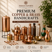 Indiase erfgoed koperen pot van Indiase exporteurs internationaal. Gecertificeerd puur koper